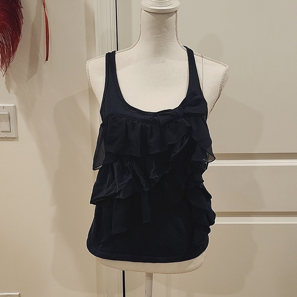 Small dark blue Hollister tank top